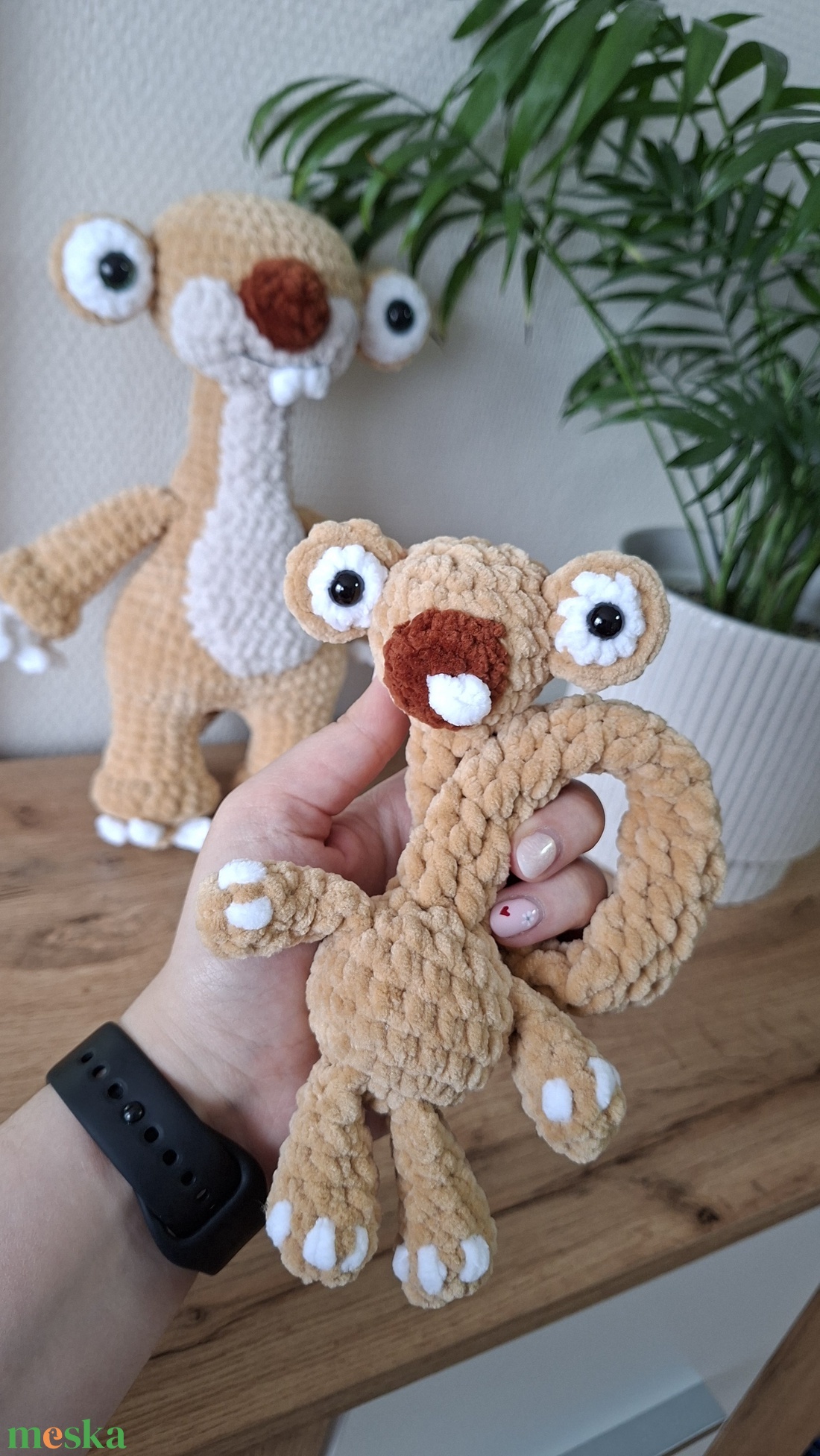 Horgolt sid táskadísz - játék & sport - plüssállat & játékfigura - más figura - Meska.hu