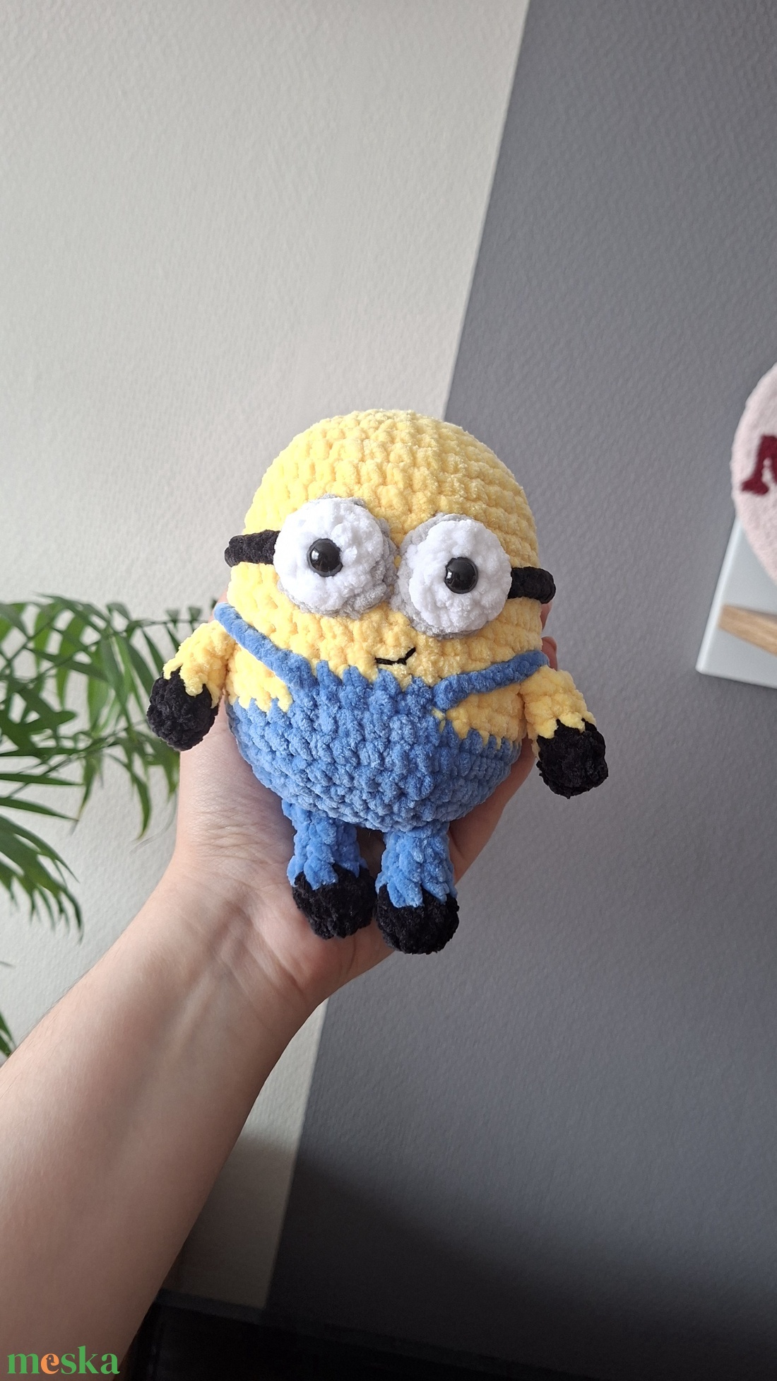 Horgolt minion - játék & sport - plüssállat & játékfigura - más figura - Meska.hu