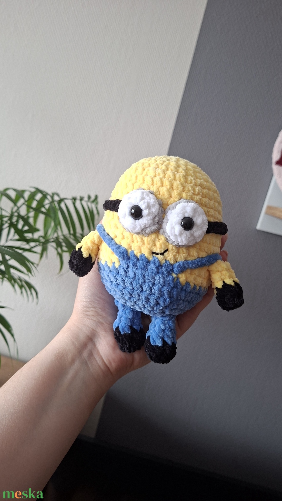 Horgolt minion - játék & sport - plüssállat & játékfigura - más figura - Meska.hu