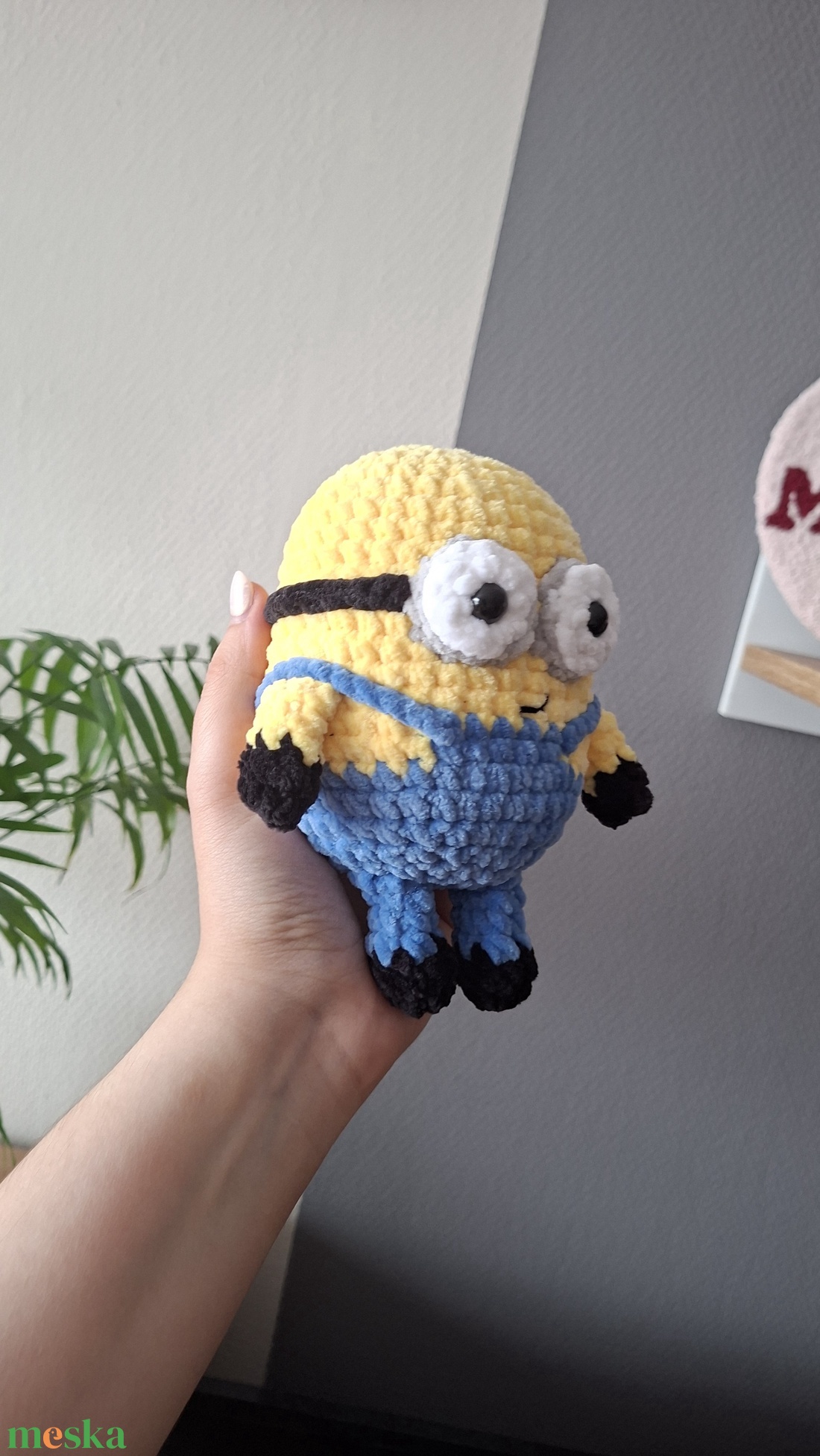 Horgolt minion - játék & sport - plüssállat & játékfigura - más figura - Meska.hu