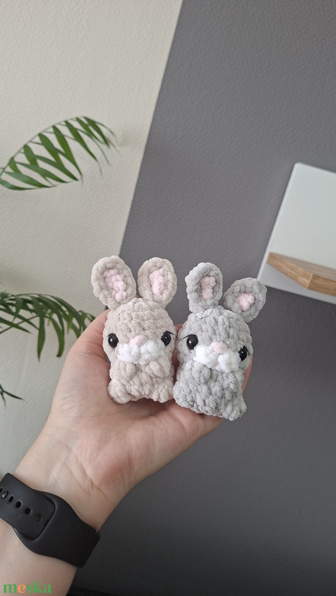 Horgolt mini nyuszi - játék & sport - plüssállat & játékfigura - nyuszi - Meska.hu