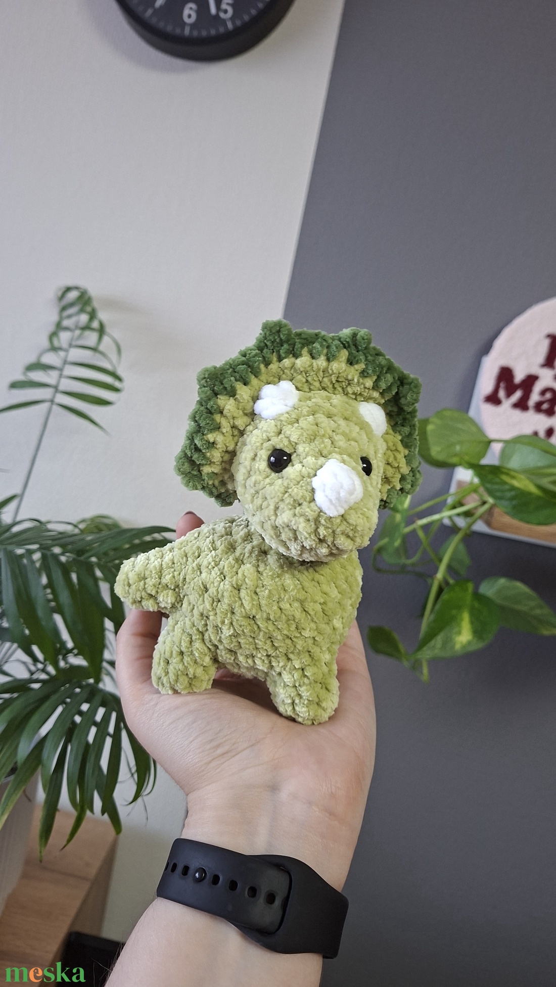 Horgolt triceratops - játék & sport - plüssállat & játékfigura - más figura - Meska.hu