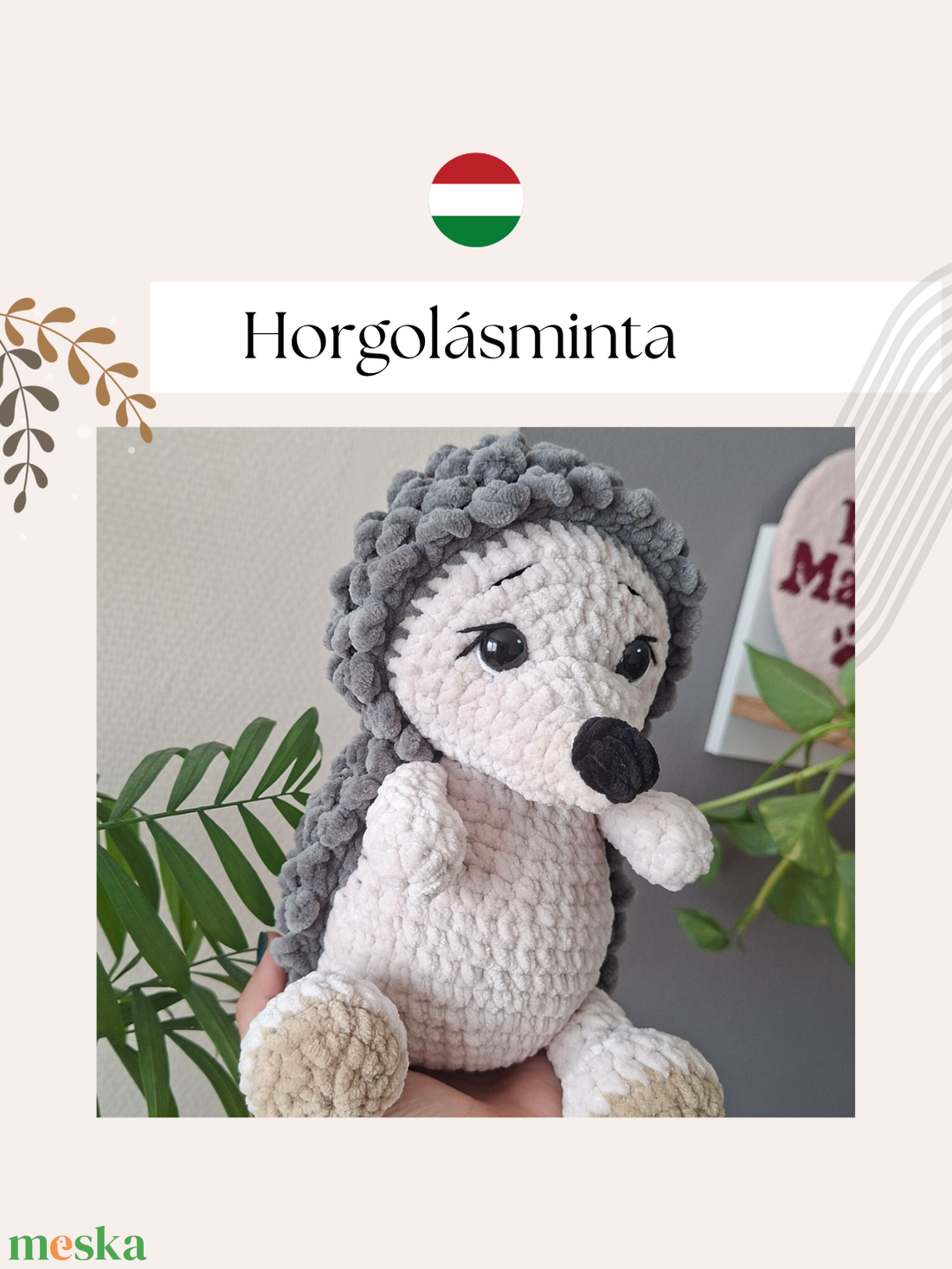 Süni horgolásminta - diy (csináld magad) - szabásminta, útmutató - horgolási minta - Meska.hu