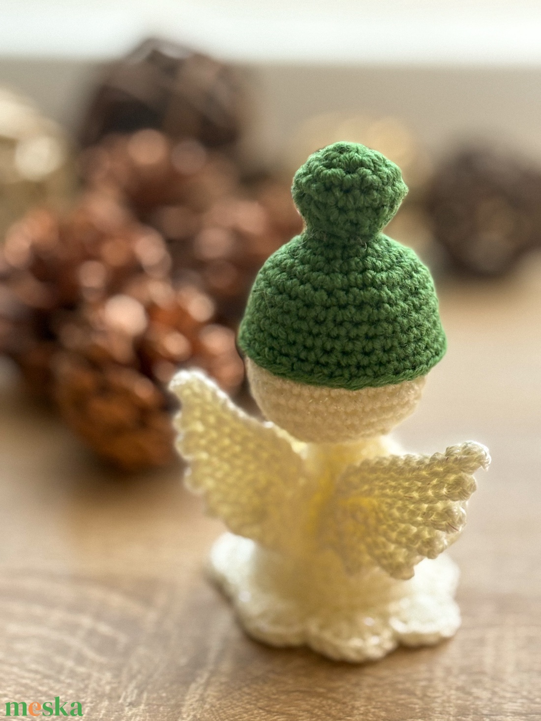 Horgolt angyalka - karácsony - karácsonyi ajándékozás - karácsonyi ajándékcsomagolás - Meska.hu