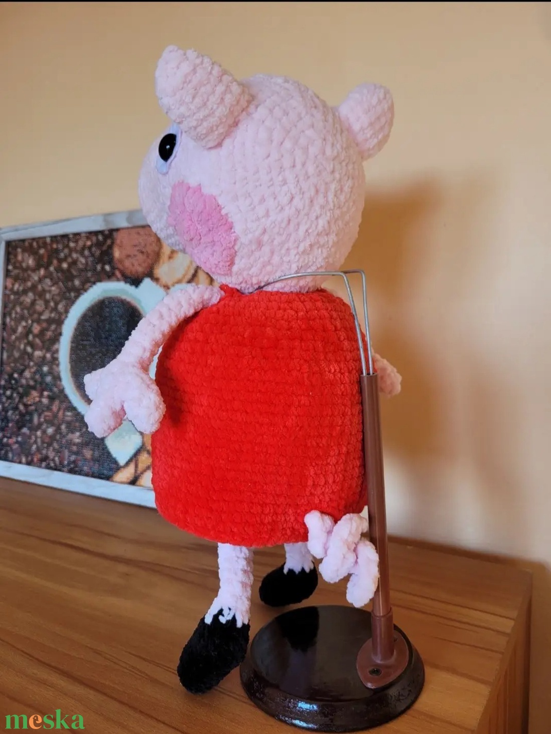 Horgolt peppa malac - játék & sport - plüssállat & játékfigura - malac - Meska.hu