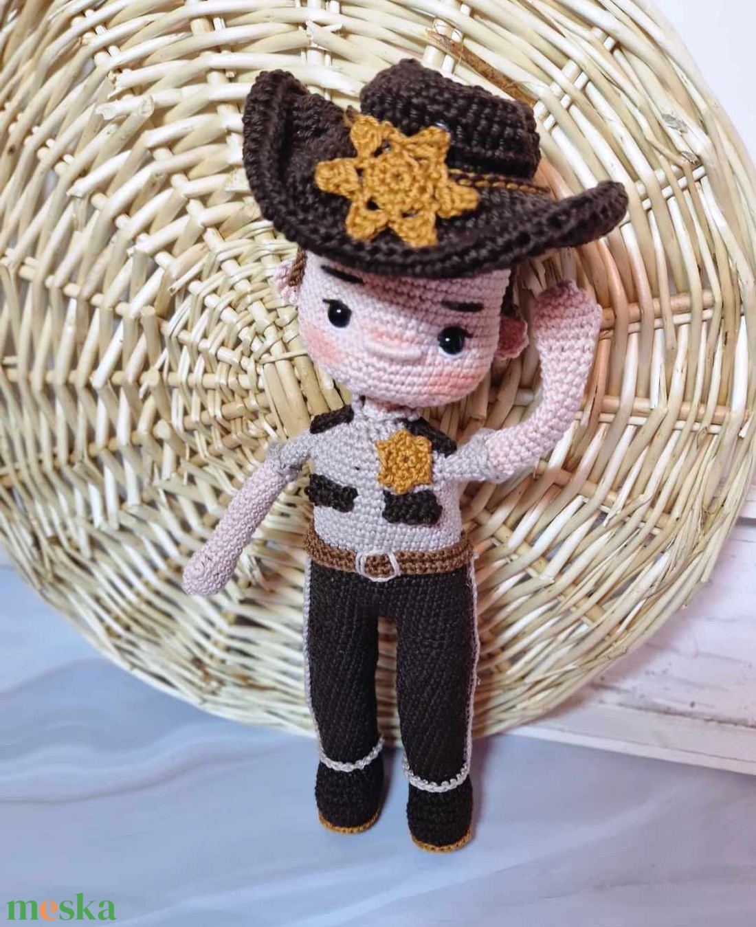 Horgolt baba, horgolás, amigurumi, fiú baba, seriff baba - játék & sport - baba & babaház - baba - Meska.hu Horgolt baba, horgolás, amigurumi, fiú baba, seriff baba - játék & sport - baba & babaház - baba - Meska.hu