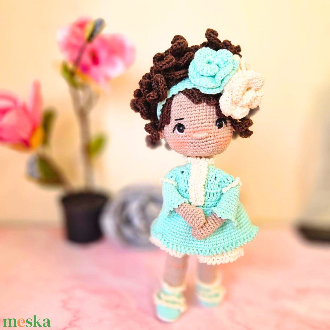 Horgolt baba, horgolás, amigurumi, Menta baba - játék & sport - baba & babaház - baba - Meska.hu Horgolt baba, horgolás, amigurumi, Menta baba - játék & sport - baba & babaház - baba - Meska.hu