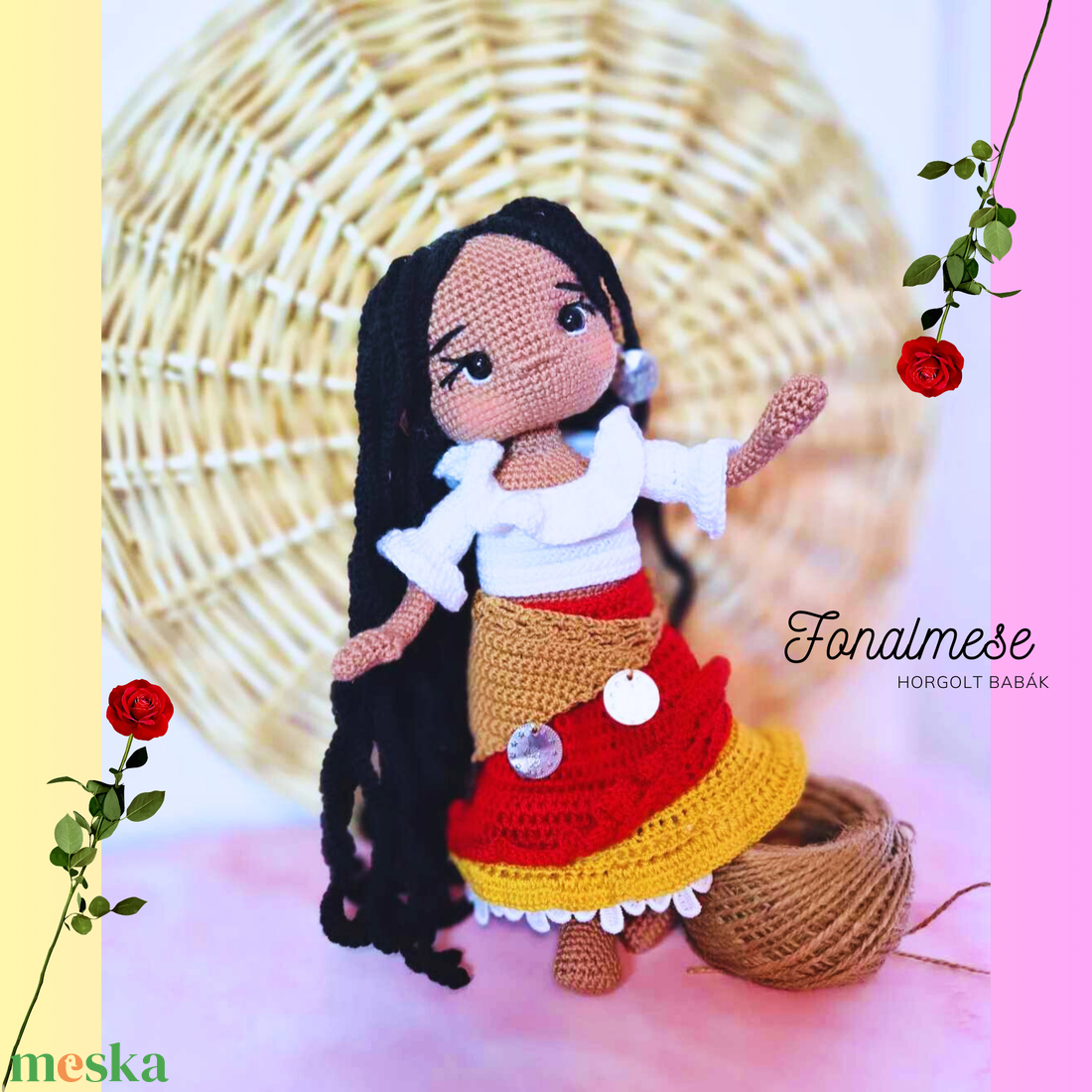 Horgolt baba, horgolás, amigurumi, roma lány baba - játék & sport - plüssállat & játékfigura - ember - Meska.hu Horgolt baba, horgolás, amigurumi, roma lány baba - játék & sport - plüssállat & játékfigura - ember - Meska.hu