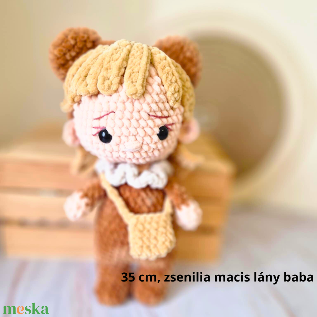 Horgolt baba, horgolás, amigurumi, zsenilia baba, macis baba - játék & sport - baba & babaház - baba - Meska.hu