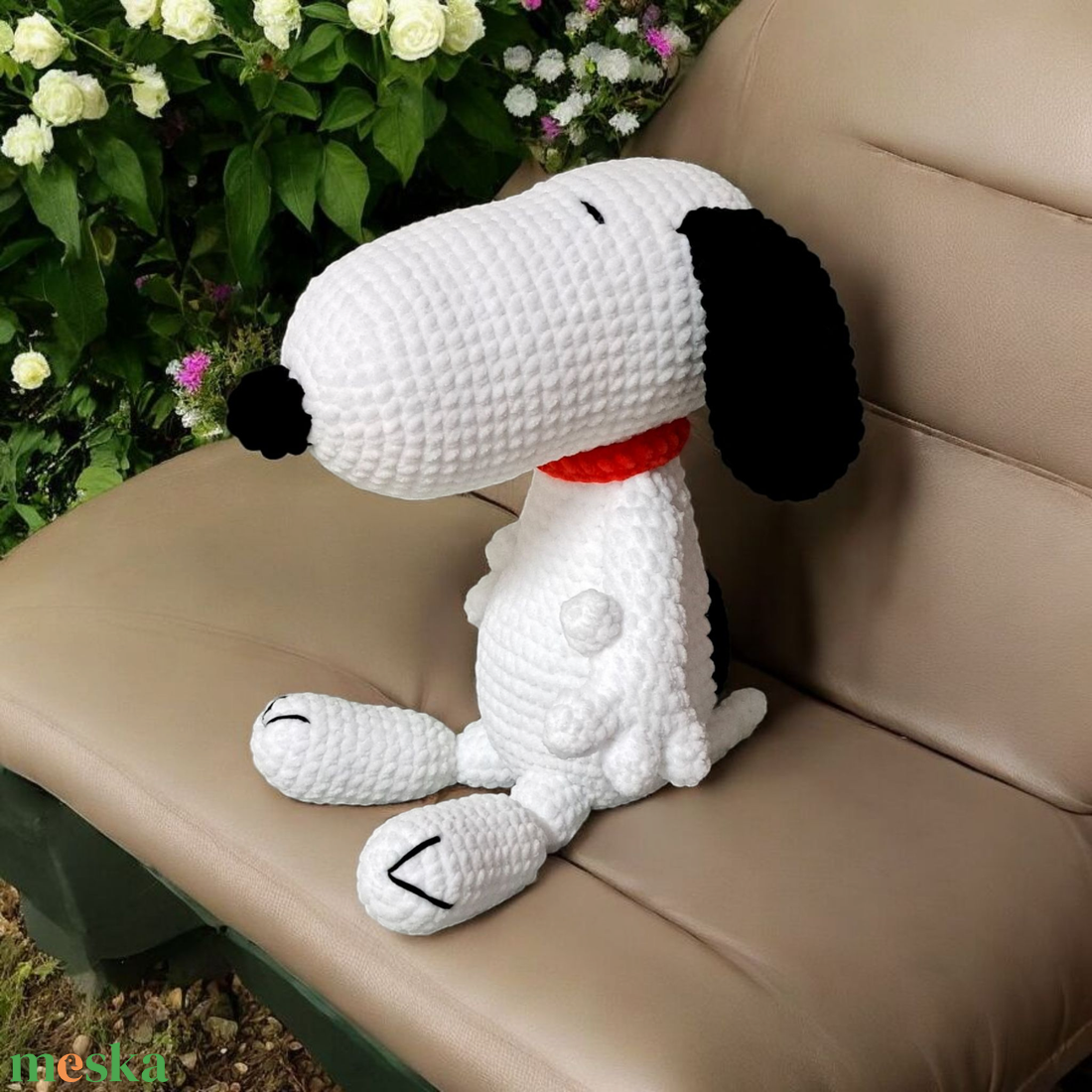 Horgolt  Snoopy - játék & sport - plüssállat & játékfigura - kutya - Meska.hu