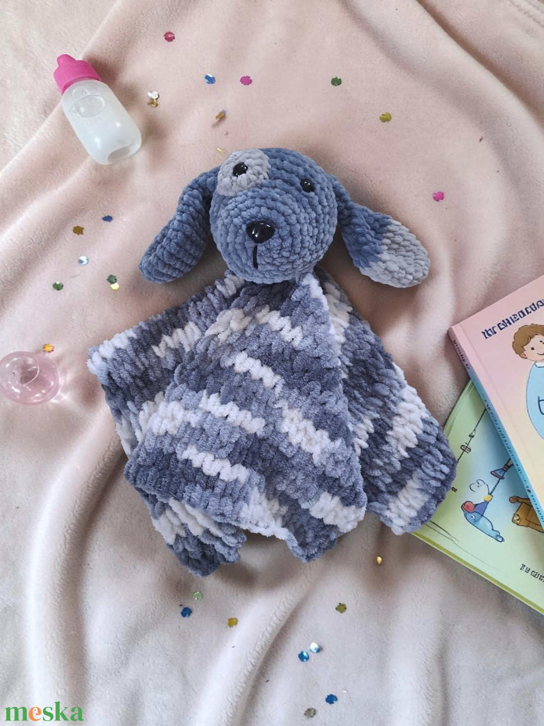 Szundi pajti kutyus  - baba - mama - baba játékok - szundikendő, alvóka - Meska.hu