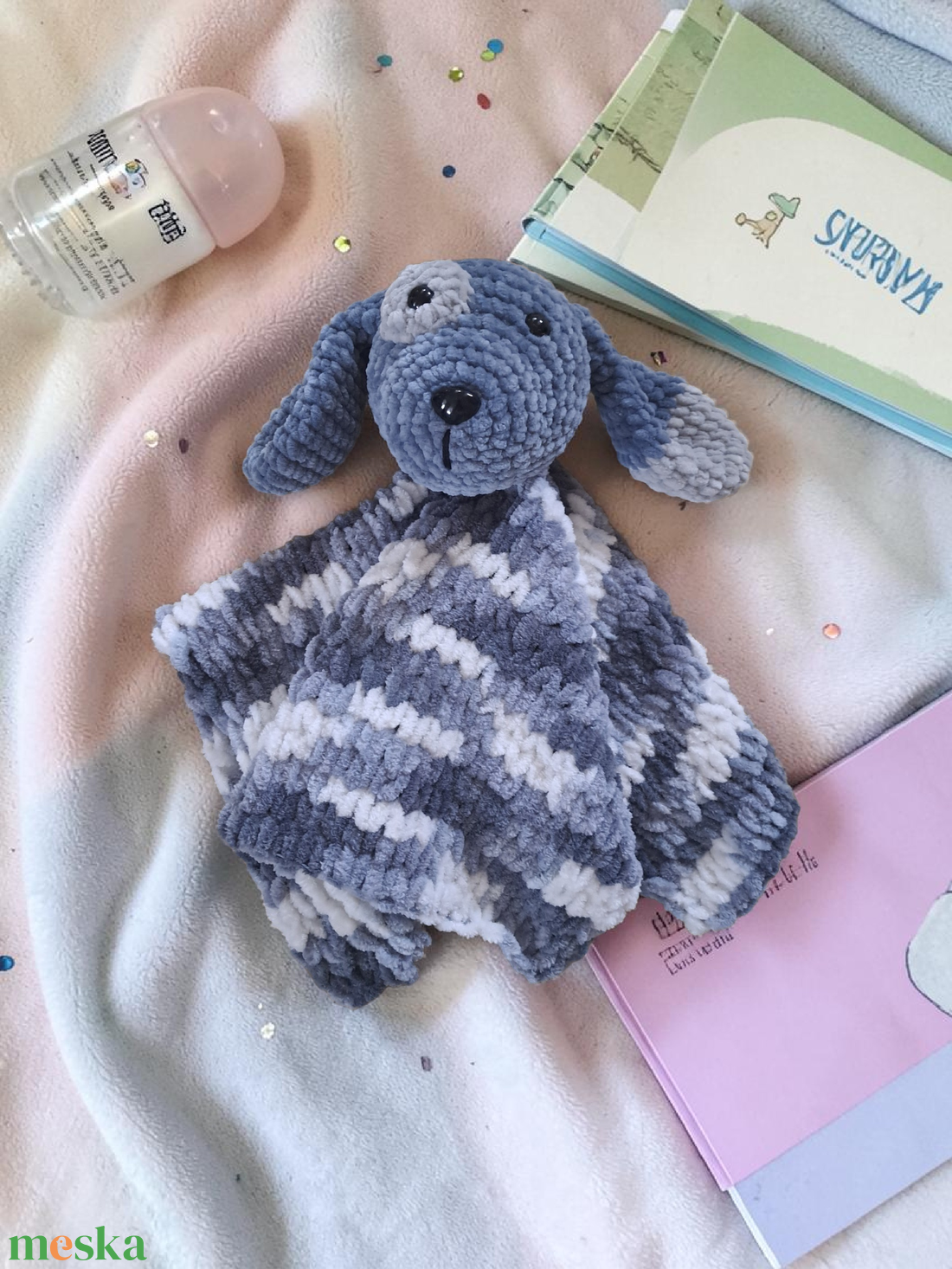 Szundi pajti kutyus  - baba - mama - baba játékok - szundikendő, alvóka - Meska.hu