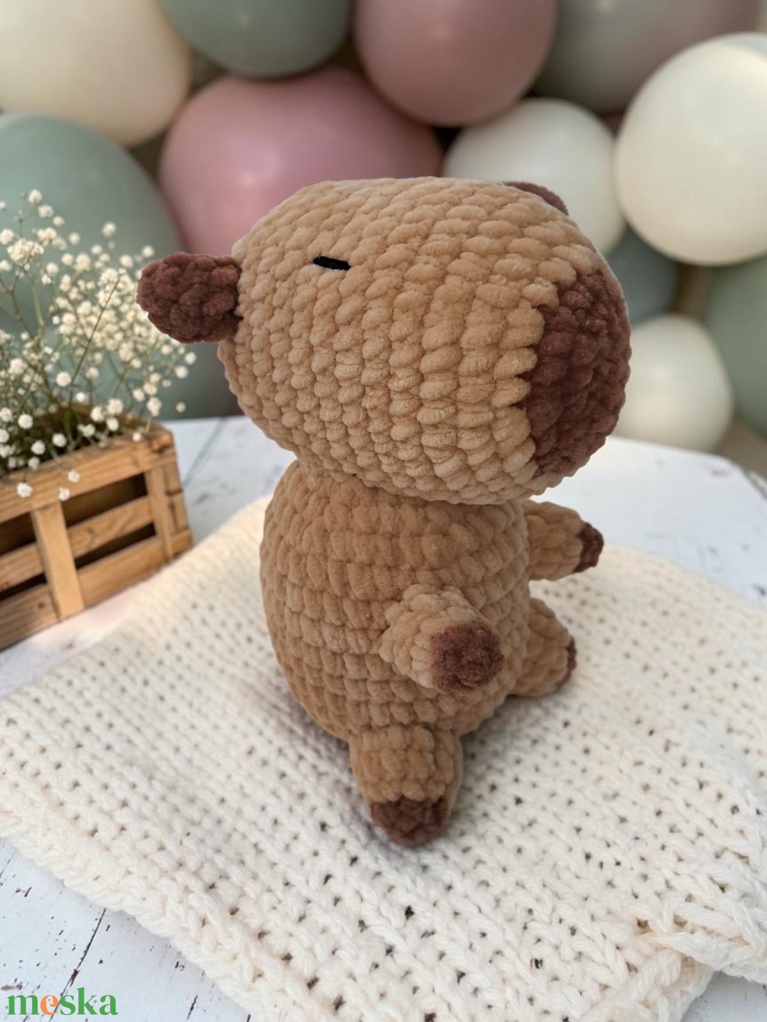 Horgolt Capybara  - játék & sport - plüssállat & játékfigura - kapibara - Meska.hu