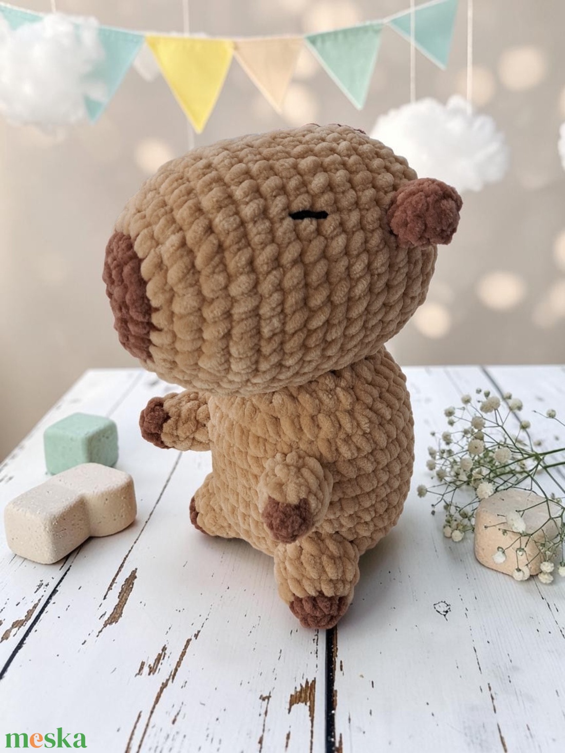 Horgolt Capybara  - játék & sport - plüssállat & játékfigura - kapibara - Meska.hu