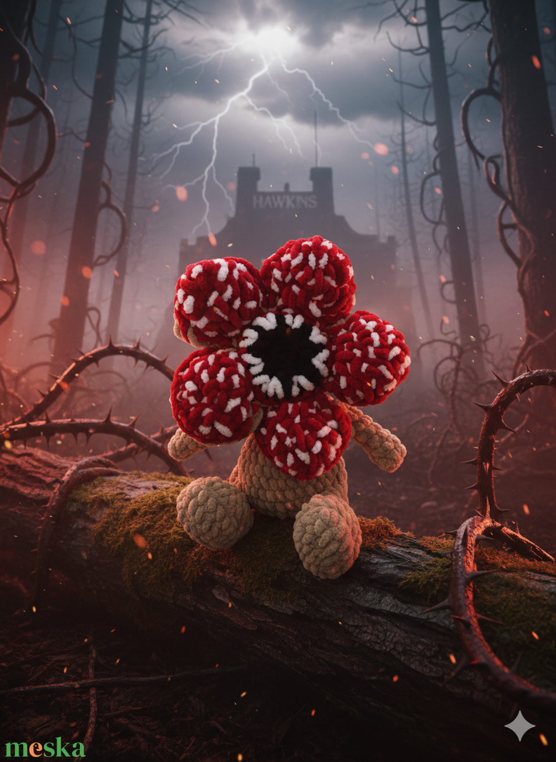 Plüss demogorgon - játék & sport - plüssállat & játékfigura - plüss mesefigurák - Meska.hu