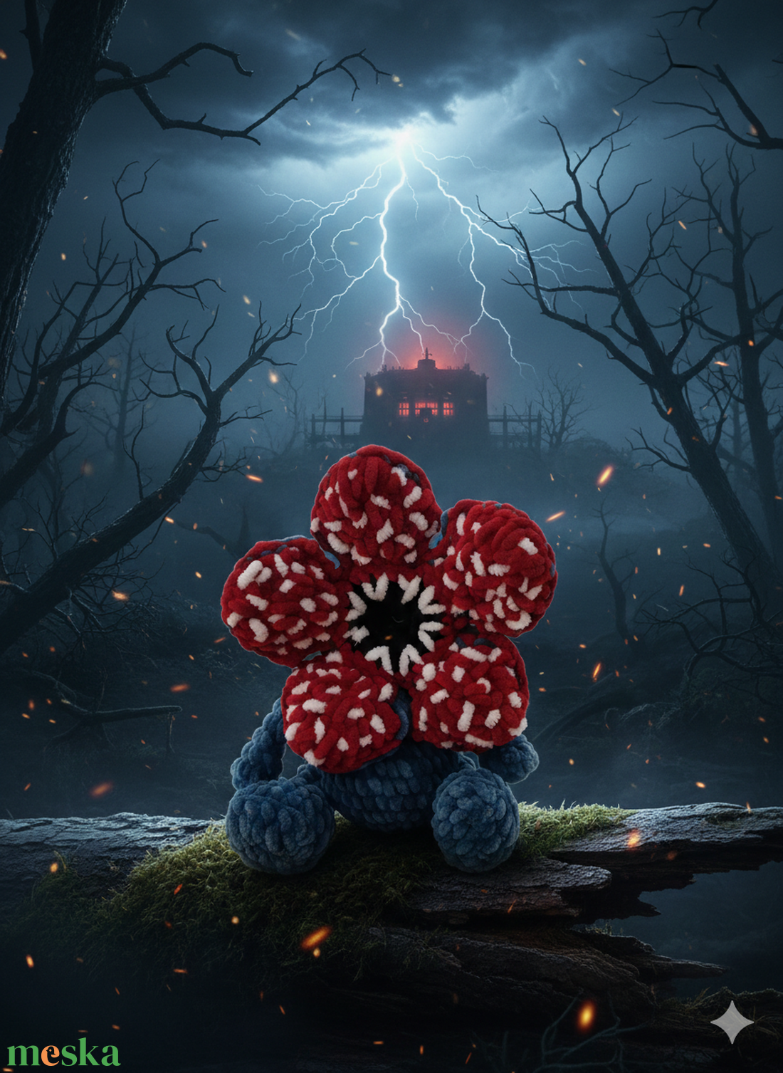 Plüss demogorgon - játék & sport - plüssállat & játékfigura - plüss mesefigurák - Meska.hu