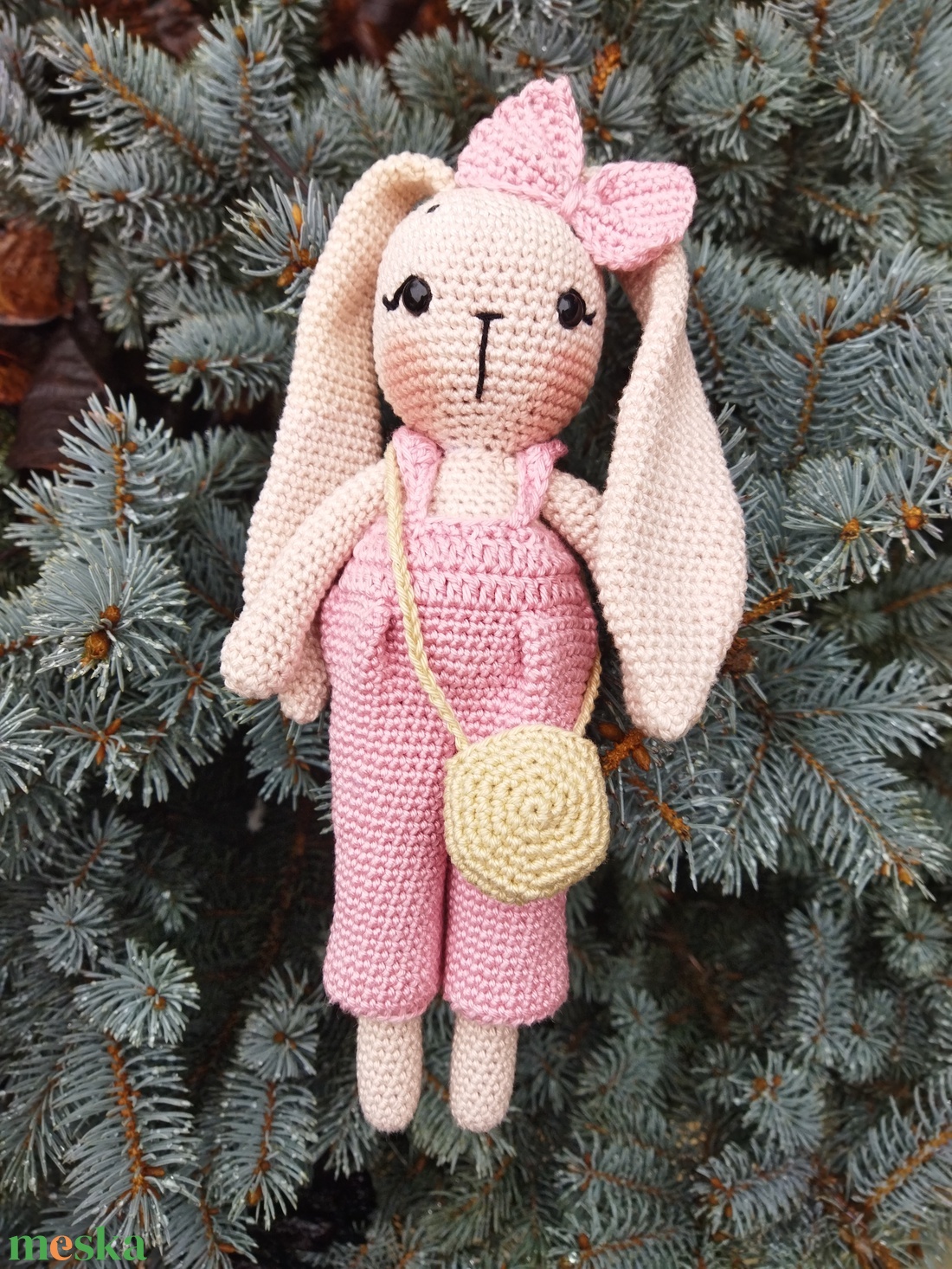 Horgolt nyuszi - játék & sport - plüssállat & játékfigura - nyuszi - Meska.hu