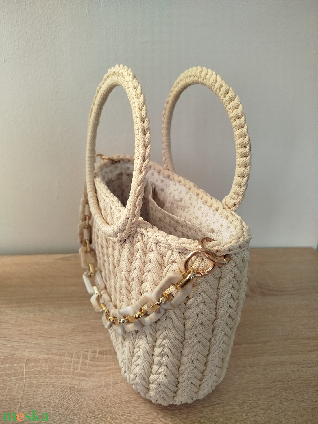 Bézs kézitáska - táska & tok - kézitáska & válltáska - kézitáska - Meska.hu