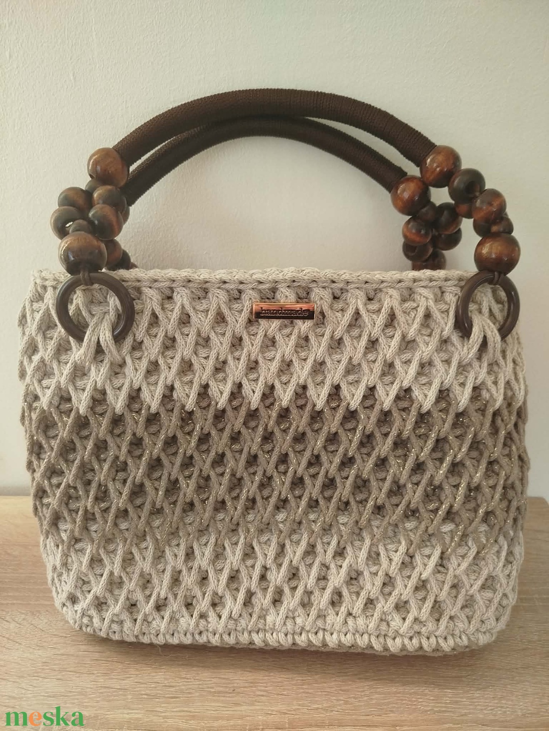Bézs kézitáska - táska & tok - kézitáska & válltáska - kézitáska - Meska.hu