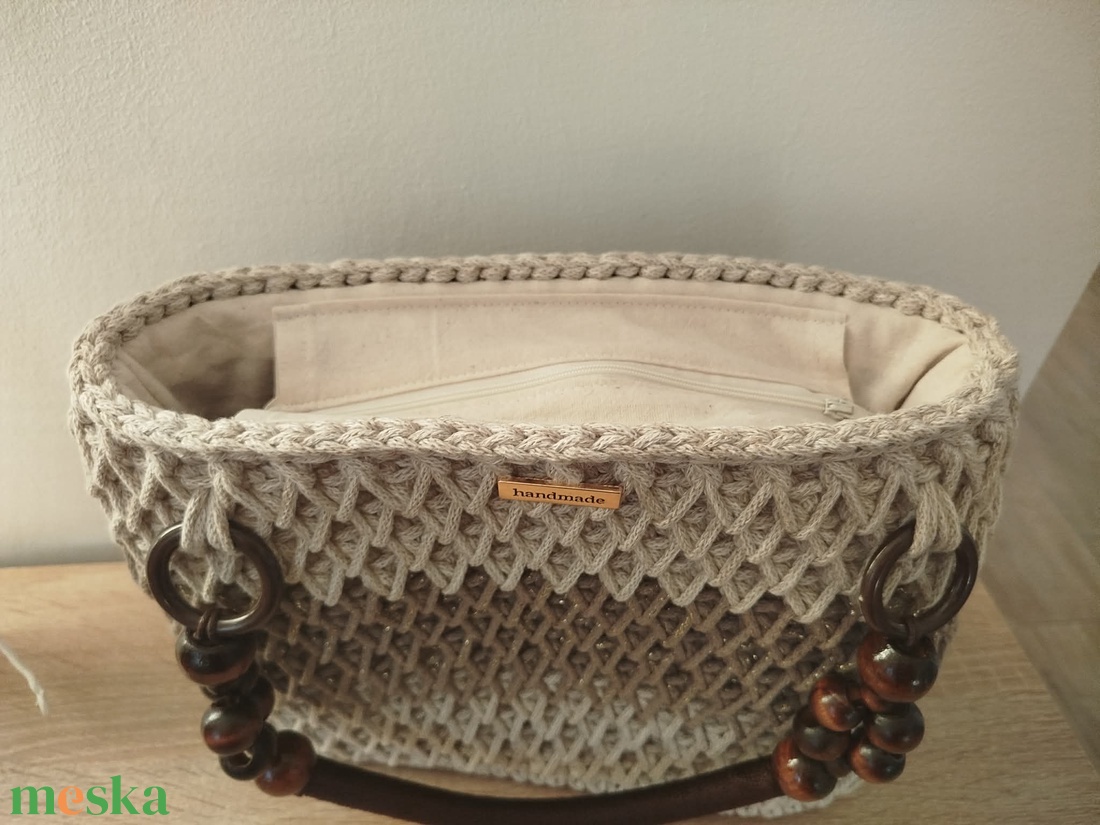 Bézs kézitáska - táska & tok - kézitáska & válltáska - kézitáska - Meska.hu