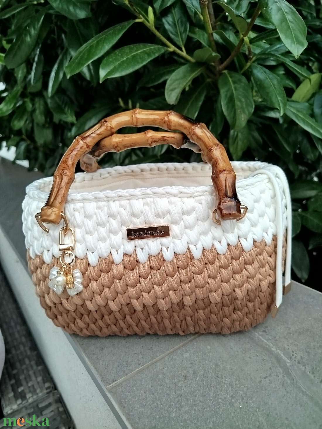 Horgolt kézi táska - táska & tok - kézitáska & válltáska - kézitáska - Meska.hu