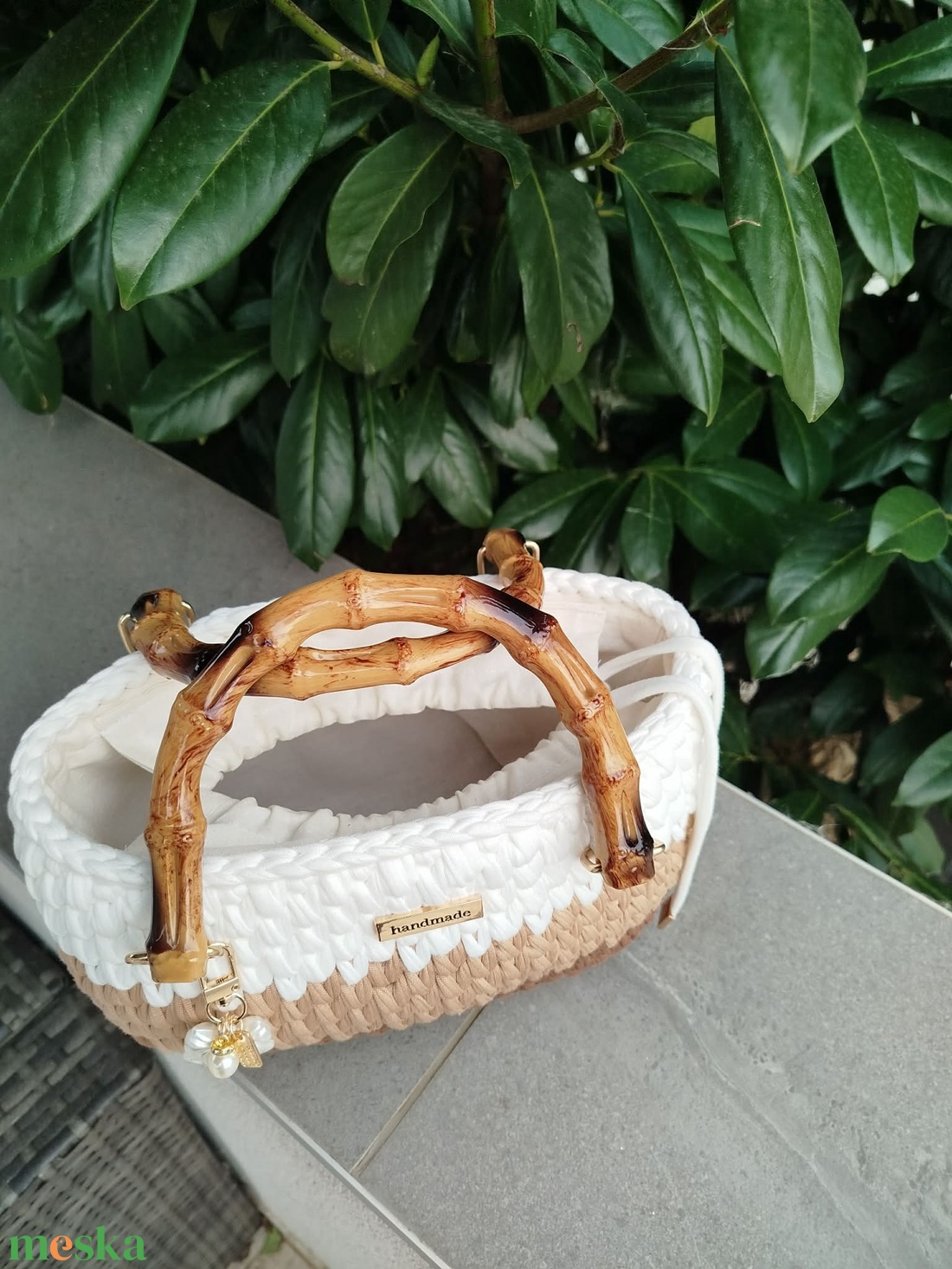 Horgolt kézi táska - táska & tok - kézitáska & válltáska - kézitáska - Meska.hu