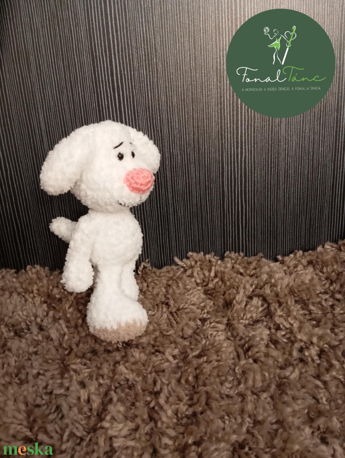 Horgolt kutyus - játék & sport - plüssállat & játékfigura - kutya - Meska.hu
