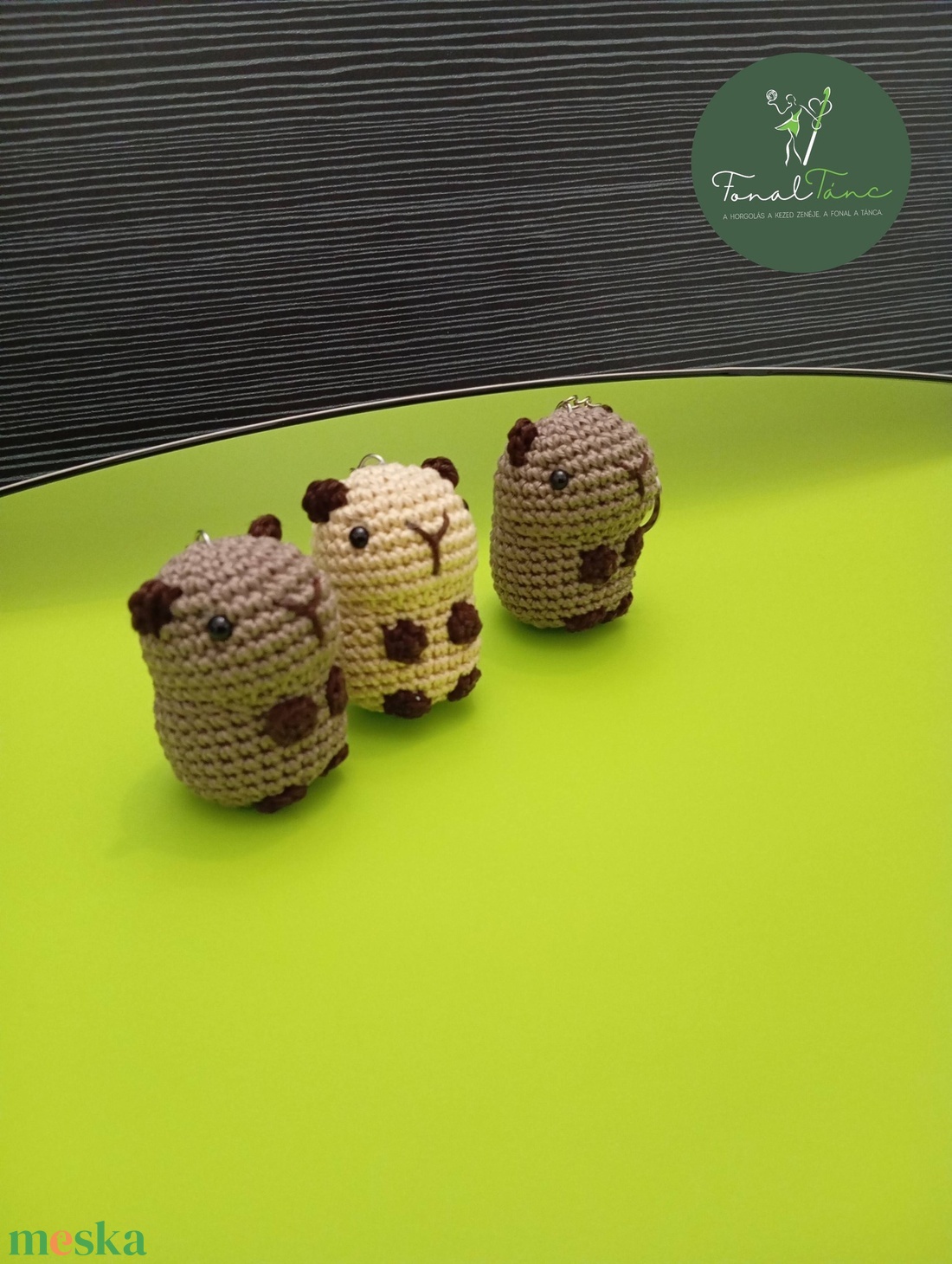 Kapibara kulcstartó - táska & tok - kulcstartó & táskadísz - kulcstartó - Meska.hu