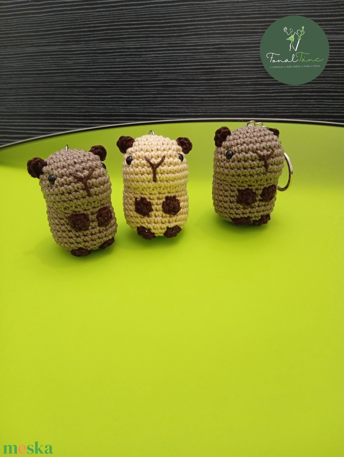 Kapibara kulcstartó - táska & tok - kulcstartó & táskadísz - kulcstartó - Meska.hu