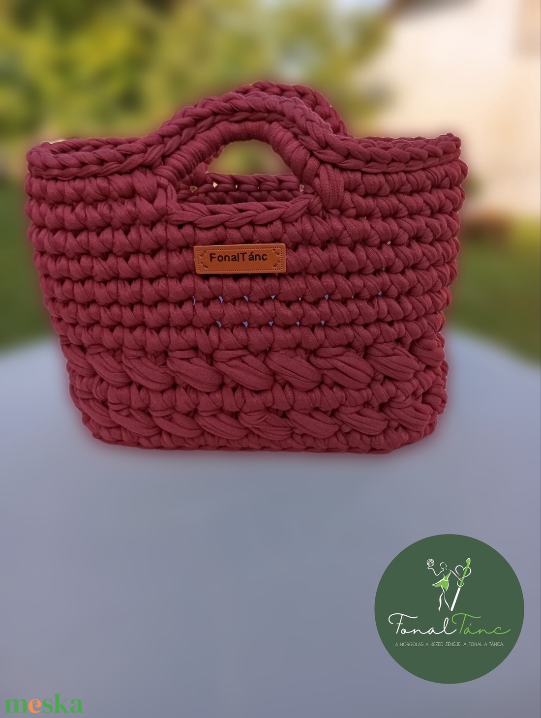 Elegáns horgolt táska - táska & tok - kézitáska & válltáska - alkalmi táska - Meska.hu