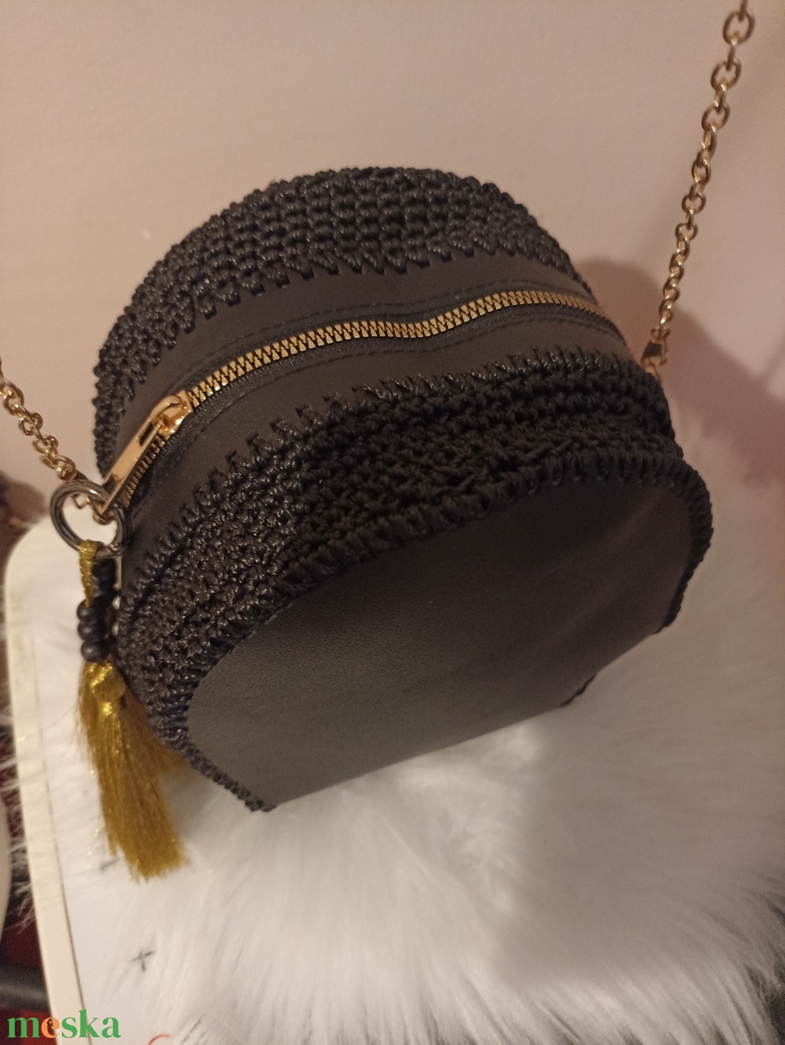 Makaron táska � modern, elegáns, kézzel készült különlegesség - táska & tok - kézitáska & válltáska - alkalmi táska - Meska.hu