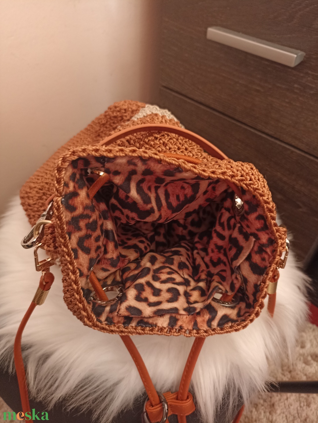 Retro horgolt táska � kézzel készült, egyedi darab - táska & tok - kézitáska & válltáska - válltáska - Meska.hu