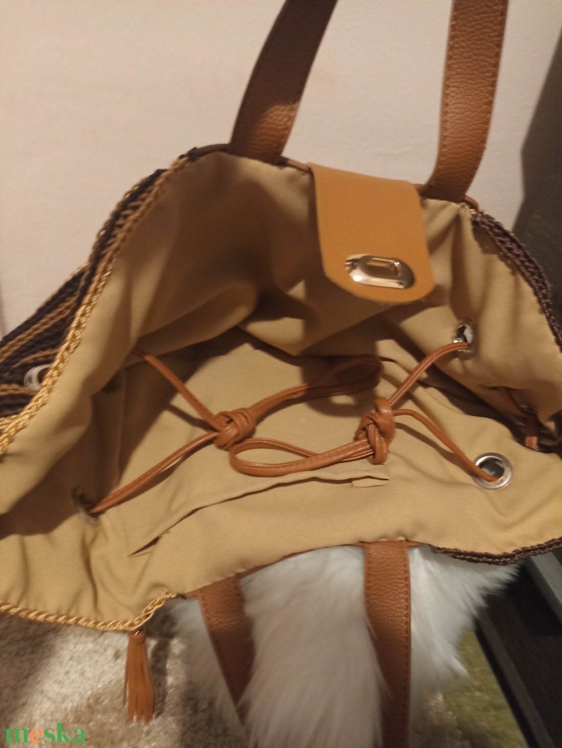 Bronzfonat -eleg�ns, összehúzható táska  - táska & tok - kézitáska & válltáska - kézitáska - Meska.hu