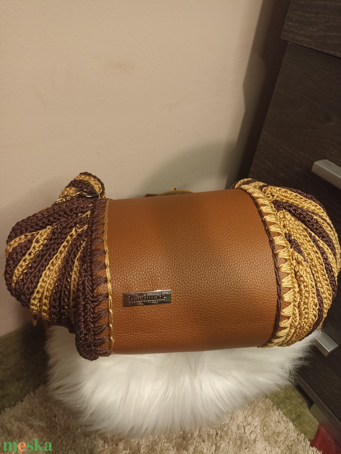 Bronzfonat -eleg�ns, összehúzható táska  - táska & tok - kézitáska & válltáska - kézitáska - Meska.hu