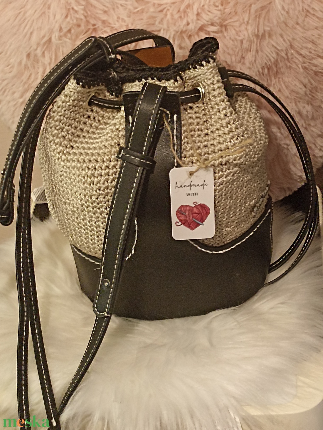 ��  �ben Harmónia Handmade Bag � kézzel horgolt táska � - táska & tok - kézitáska & válltáska - kézitáska - Meska.hu