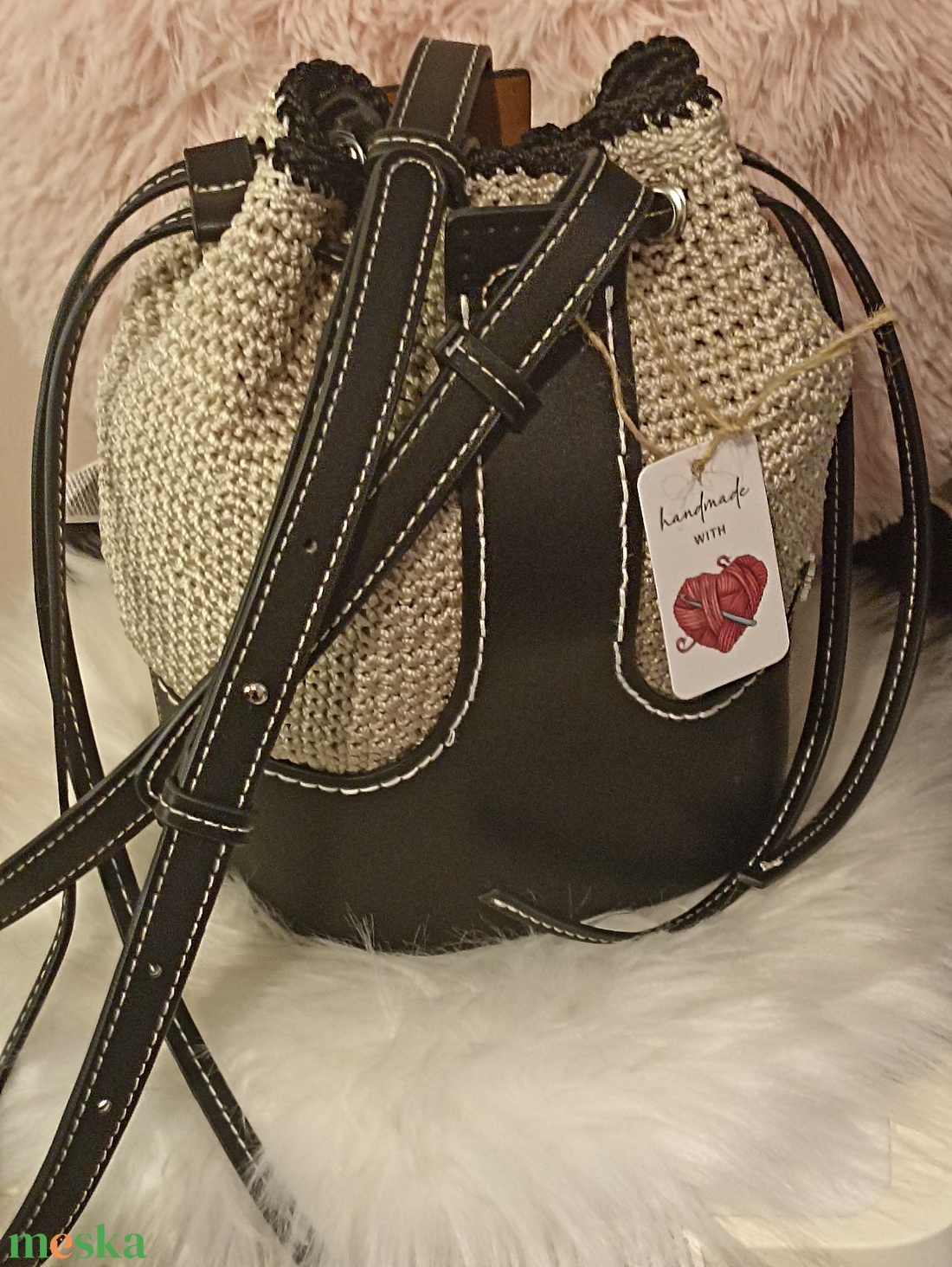 ��  �ben Harmónia Handmade Bag � kézzel horgolt táska � - táska & tok - kézitáska & válltáska - kézitáska - Meska.hu
