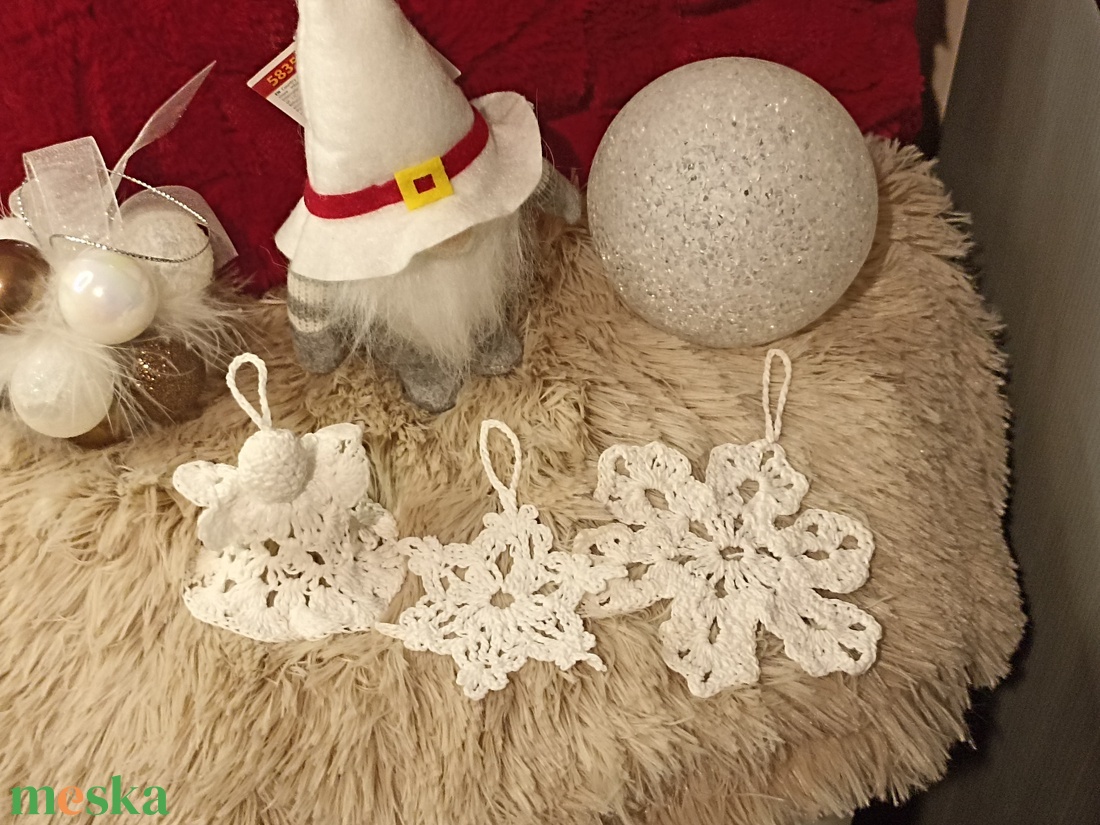 �� Karácsonyváró horgolt dekorációs szett � - karácsony - adventi díszek - adventi ajtódísz - Meska.hu