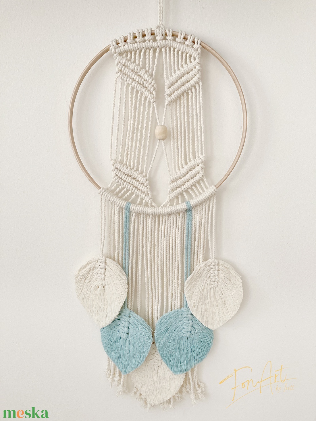 Makramé álomfogó - otthon & életmód - dekoráció - fali és függő dekoráció - álomfogó - Meska.hu