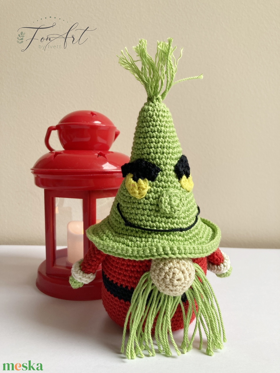 Amigurumi Grincs - otthon & életmód - dekoráció - manók - Meska.hu