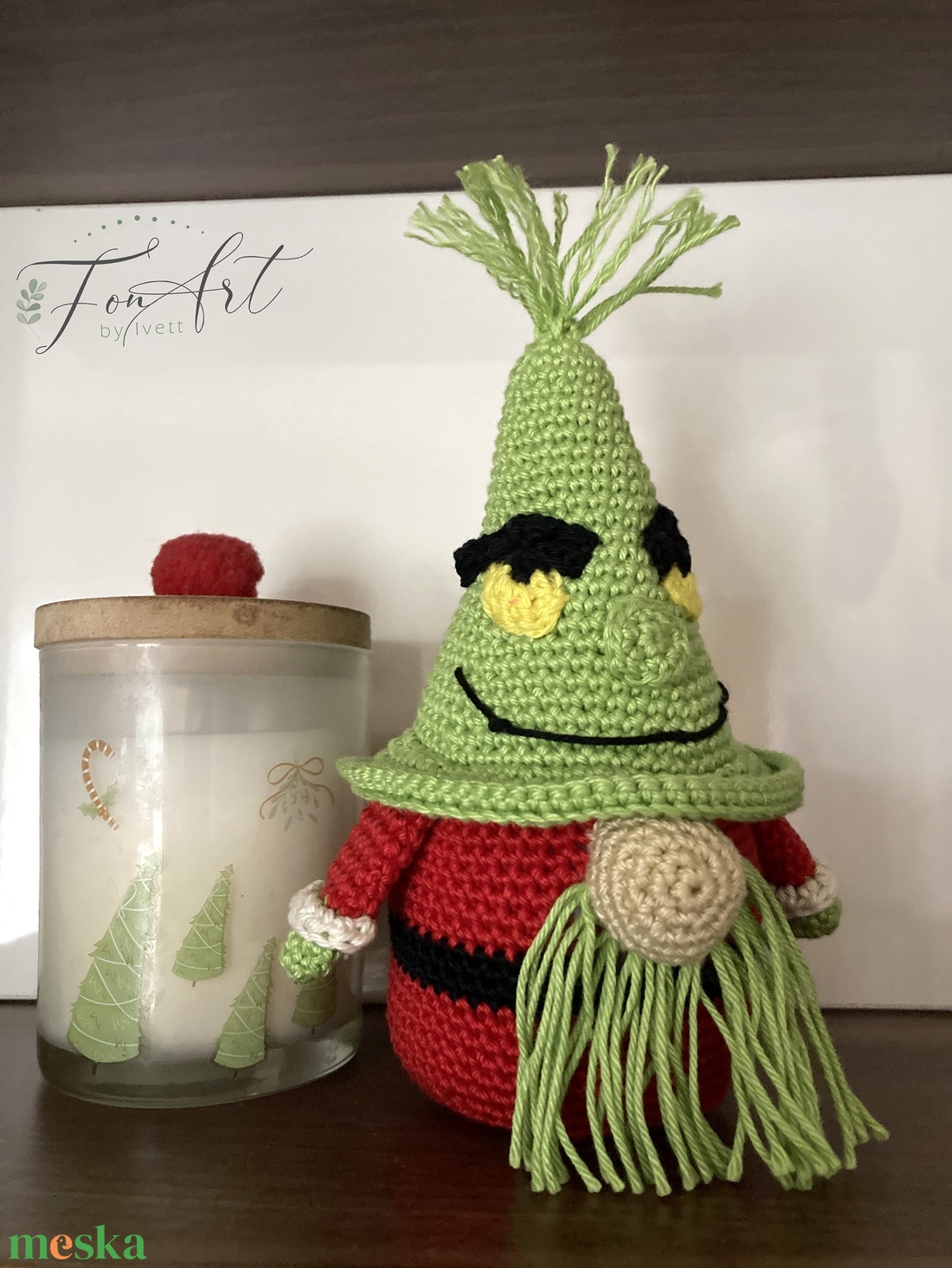 Amigurumi Grincs - otthon & életmód - dekoráció - manók - Meska.hu