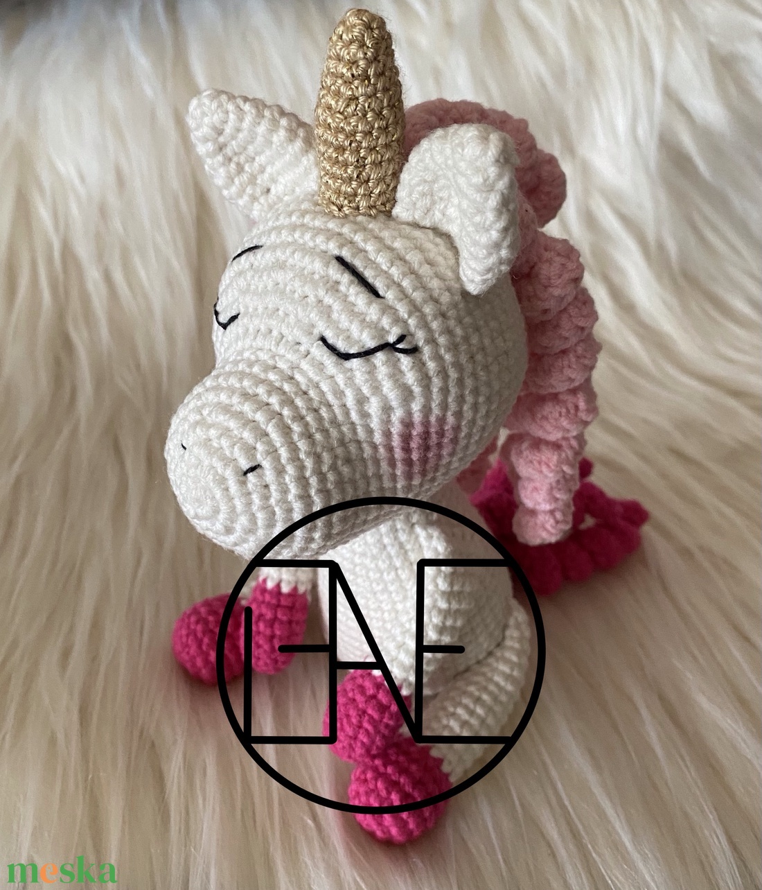 Süti az unikornis - horgolásminta  - diy (csináld magad) - szabásminta, útmutató - horgolási minta - Meska.hu