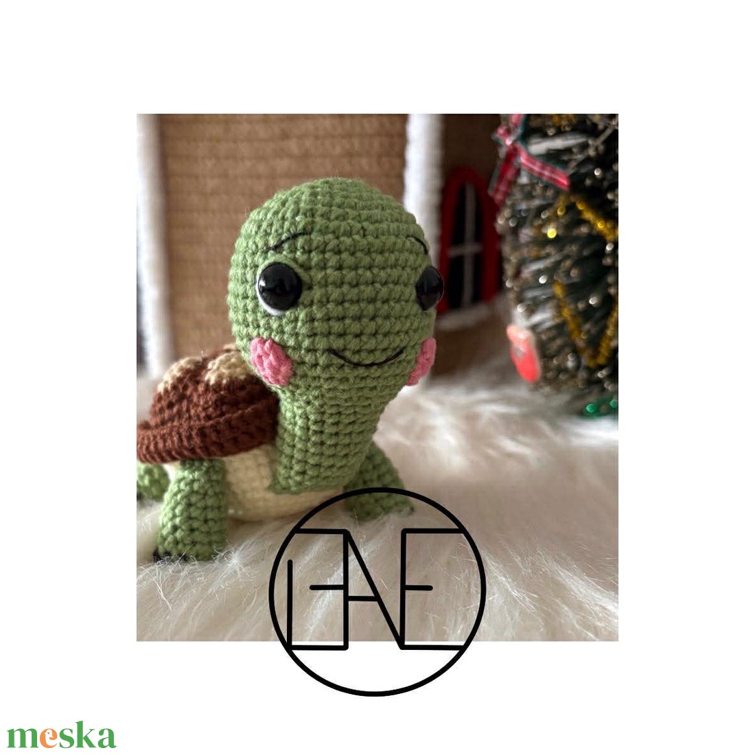 Leó a teknős - horgolásminta - diy (csináld magad) - szabásminta, útmutató - horgolási minta - Meska.hu