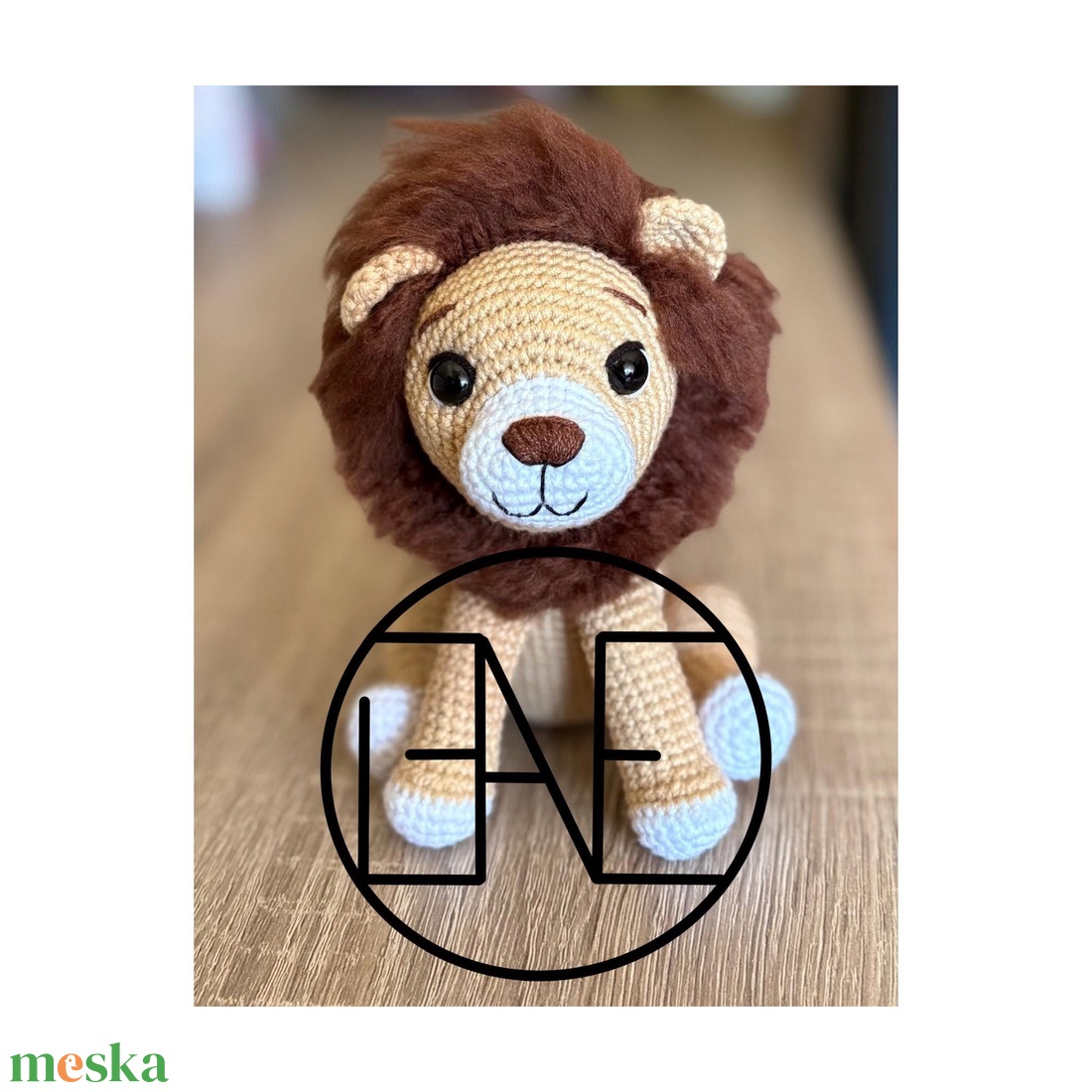 Roni az oroszlán- amigurumi horgolásminta - diy (csináld magad) - szabásminta, útmutató - horgolási minta - Meska.hu