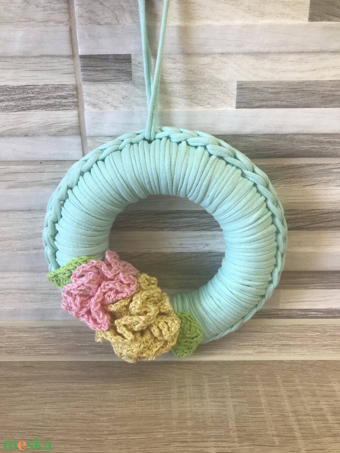 Virágos ajtó dísz - otthon & életmód - dekoráció - ajtó- és ablak dekoráció - ajtódísz & kopogtató - Meska.hu