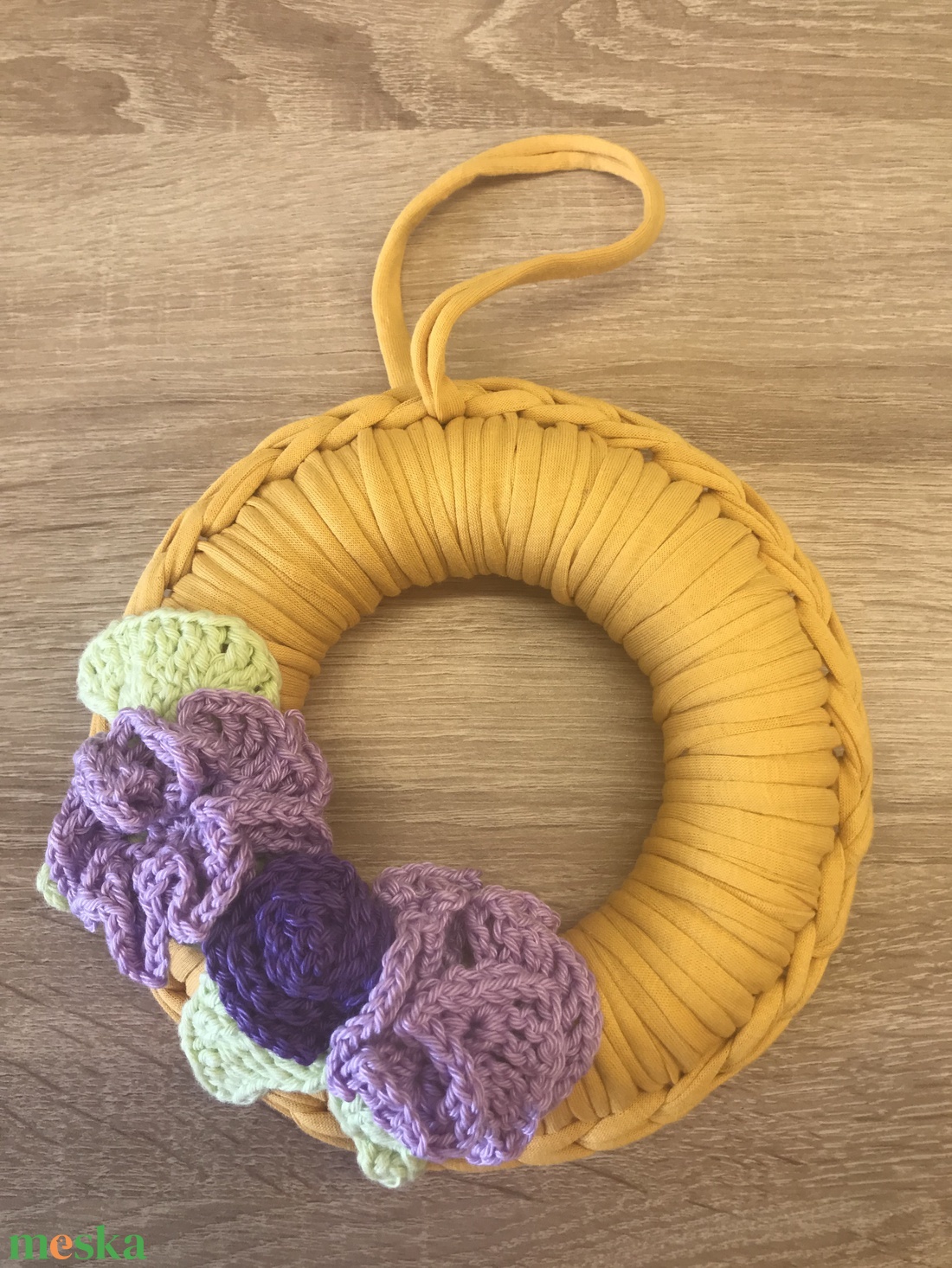 Virágos ajtó dísz - otthon & életmód - dekoráció - ajtó- és ablak dekoráció - ajtódísz & kopogtató - Meska.hu