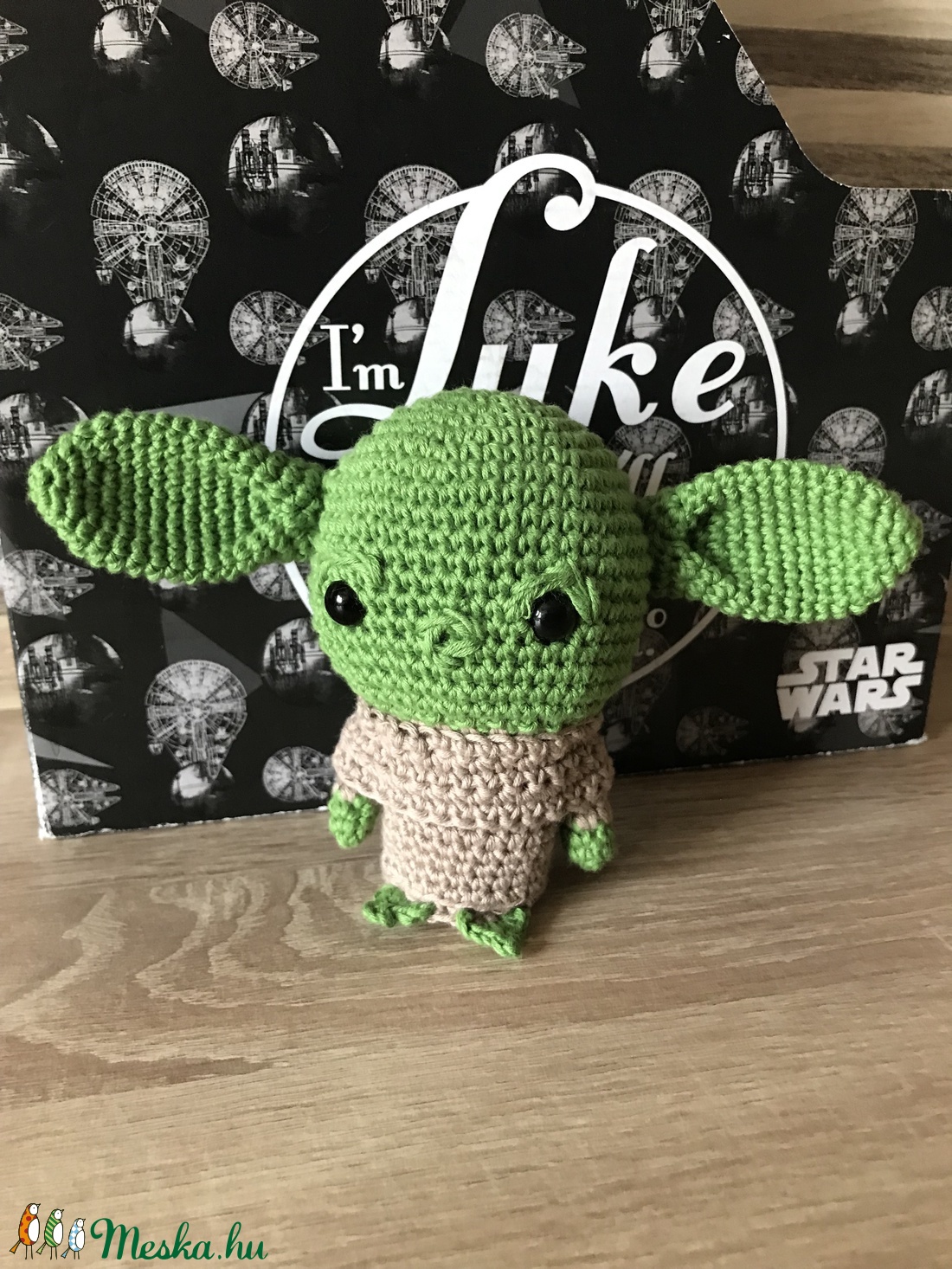 Horgolt baby yoda - játék & sport - plüssállat & játékfigura - más figura - Meska.hu