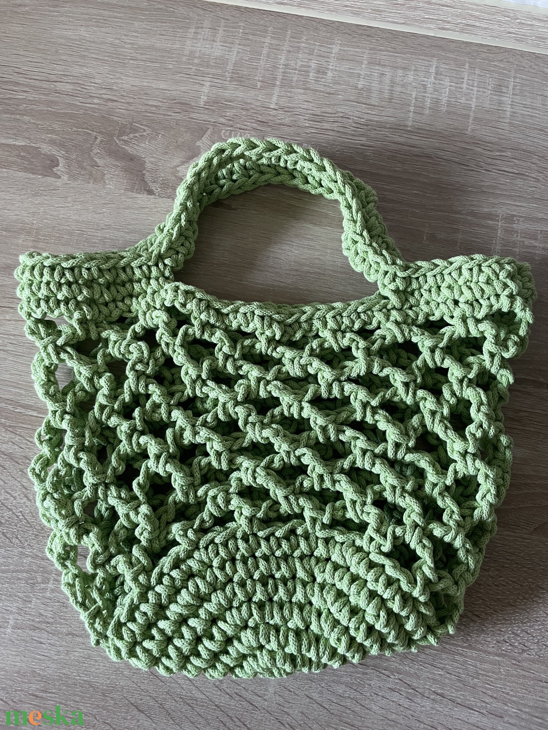 Horgolt bevásárló szatyor - táska & tok - bevásárlás & shopper táska - shopper, textiltáska, szatyor - Meska.hu