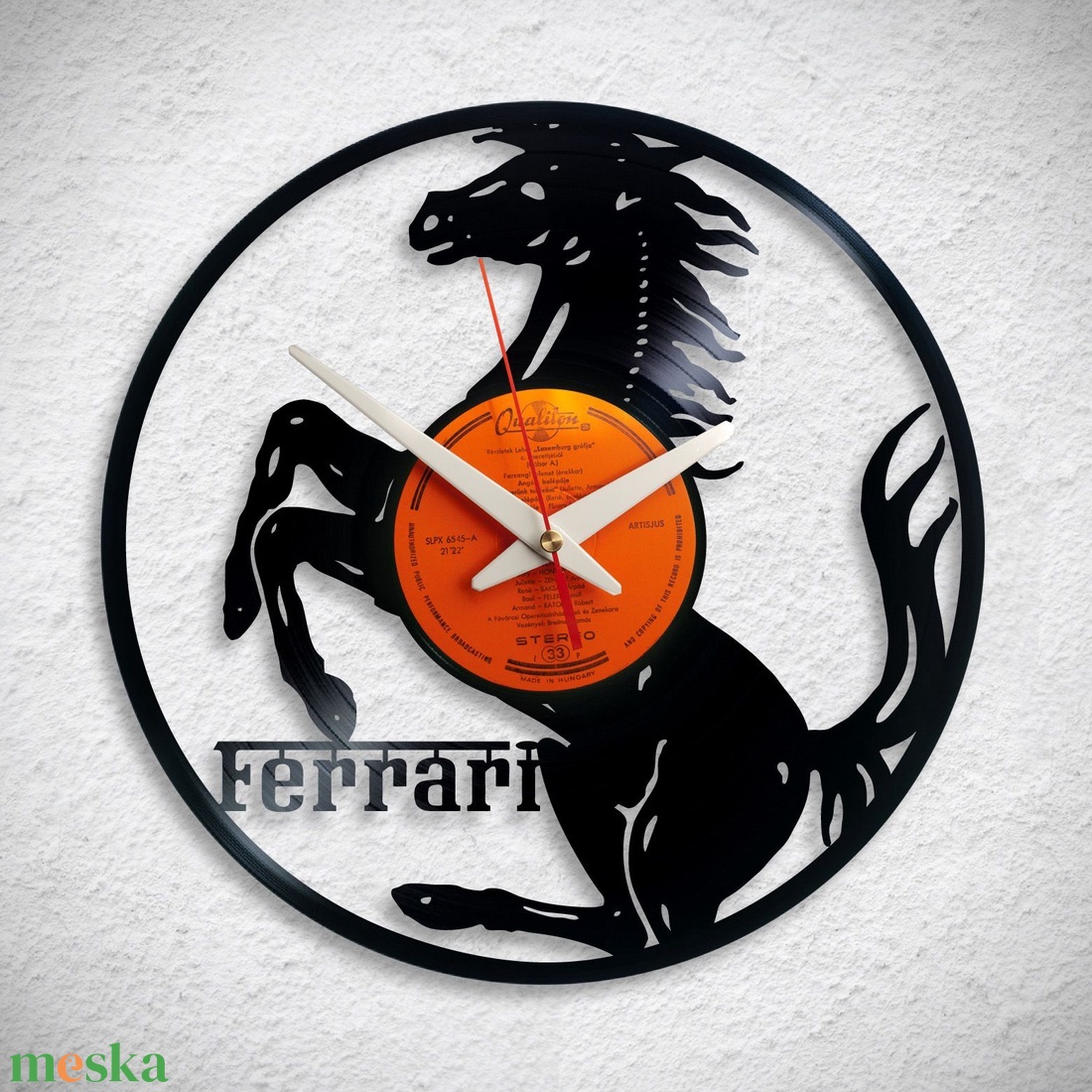 Ferrari logo - Bakelit falióra - otthon & életmód - dekoráció - fali és függő dekoráció - falióra & óra - Meska.hu Ferrari logo - Bakelit falióra - otthon & életmód - dekoráció - fali és függő dekoráció - falióra & óra - Meska.hu