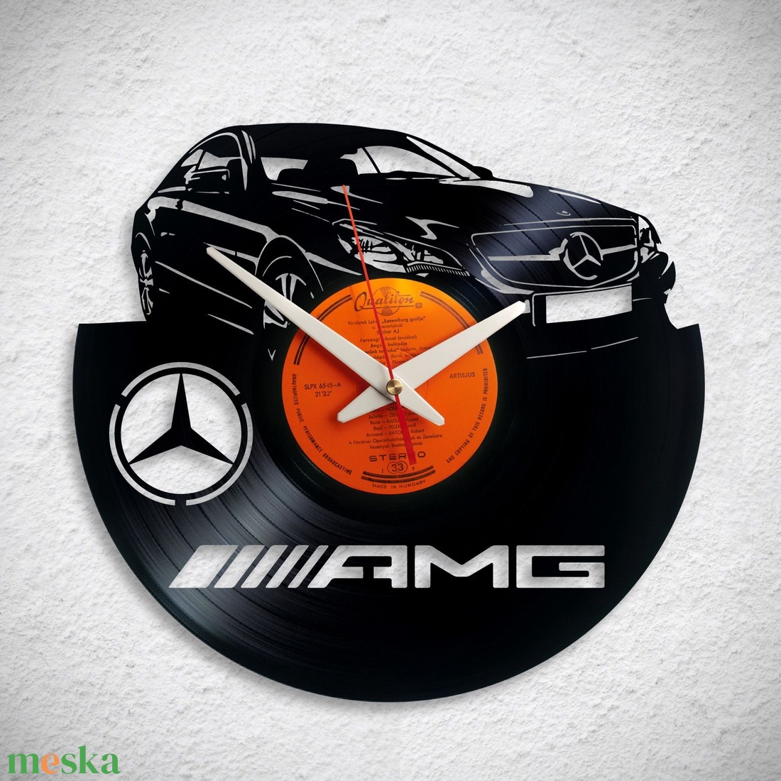 Mercedes AMG - Bakelit falióra - otthon & lakás - dekoráció - fali és függő dekoráció - falióra & óra - Meska.hu