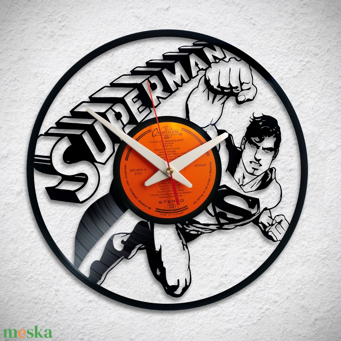 Superman - Bakelit falióra - otthon & életmód - dekoráció - fali és függő dekoráció - falióra & óra - Meska.hu Superman - Bakelit falióra - otthon & életmód - dekoráció - fali és függő dekoráció - falióra & óra - Meska.hu